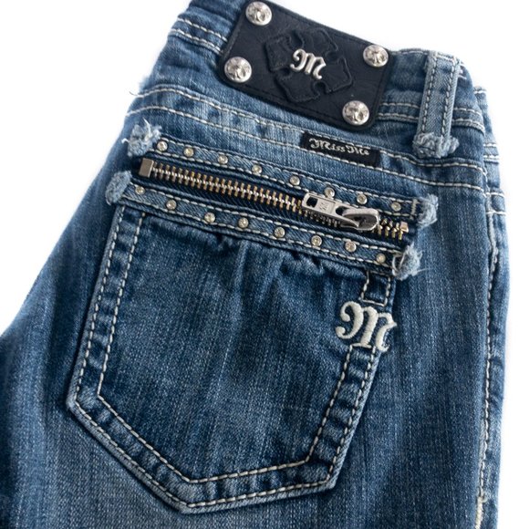 Miss Me Zipper Pocket Skinny Jean - Size: 25 - Picture 5 of 6